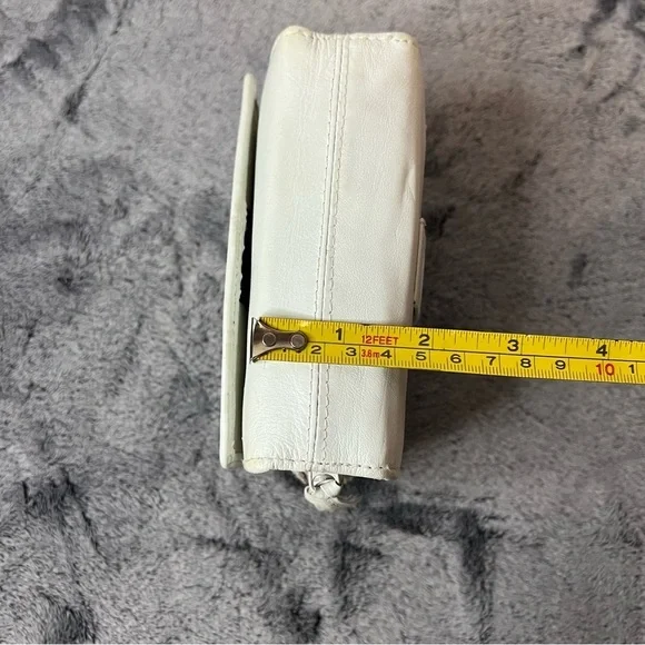 Koltov White Cowhide Wallet Purse Crossbody - Picture 5 of 8